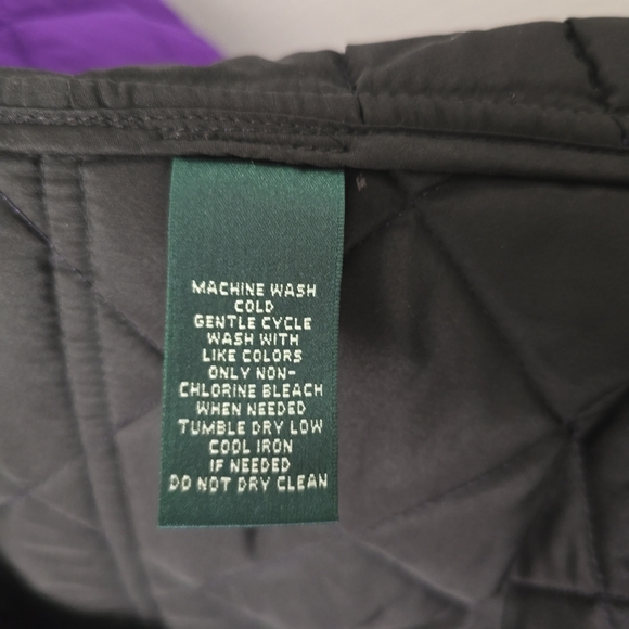 Lauren Ralph Lauren Purple Diamond Quilted Full-Zip Vest Size XL - Picture 9 of 14